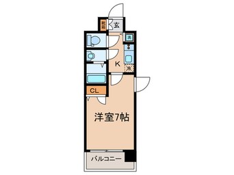 間取図 ｴｽﾘｰﾄﾞ京都梅小路ｱｳﾞｪﾆﾃ(415)