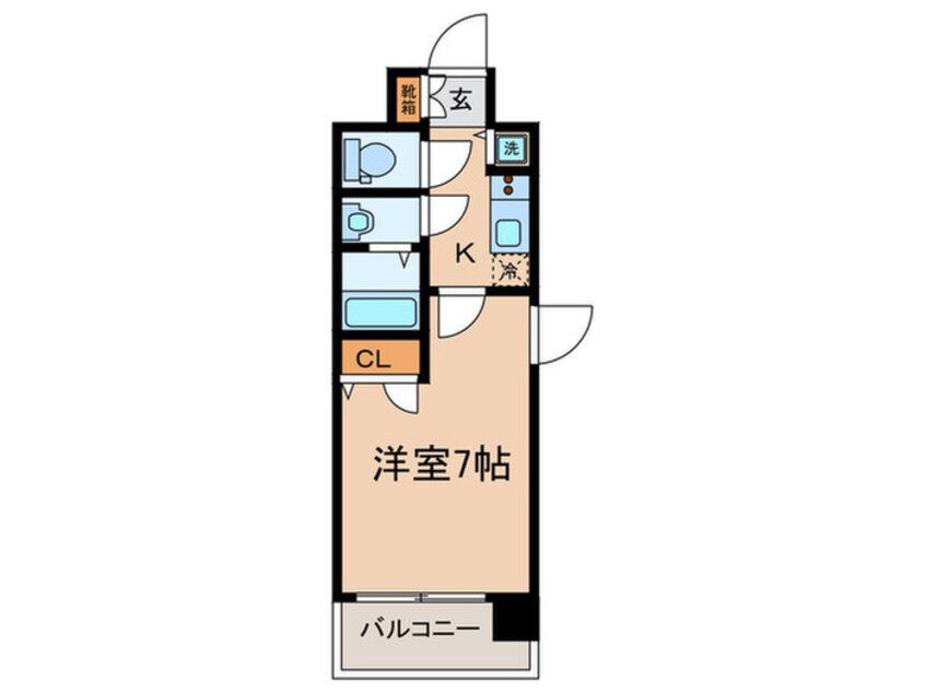 間取図 ｴｽﾘｰﾄﾞ京都梅小路ｱｳﾞｪﾆﾃ(415)