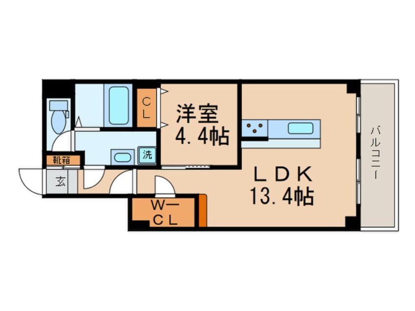 間取図 ﾗｲｵﾝｽﾞﾏﾝｼｮﾝ四条大宮(709)