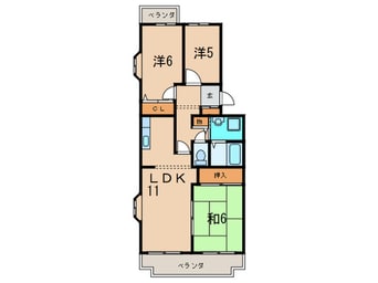 間取図 コンフォール広田