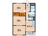 キャッスル摩耶 3Kの間取り