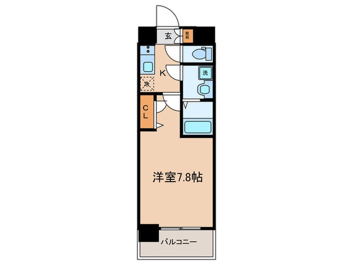 間取り図 ｴｽﾘｰﾄﾞ京都梅小路ｱｳﾞｪﾆﾃ(607)