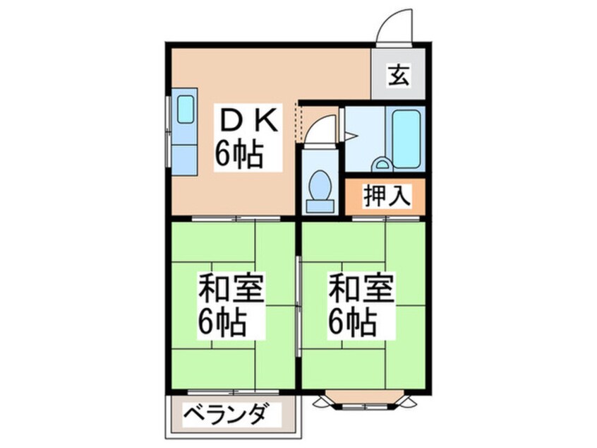 間取図 ルブラン甲陽