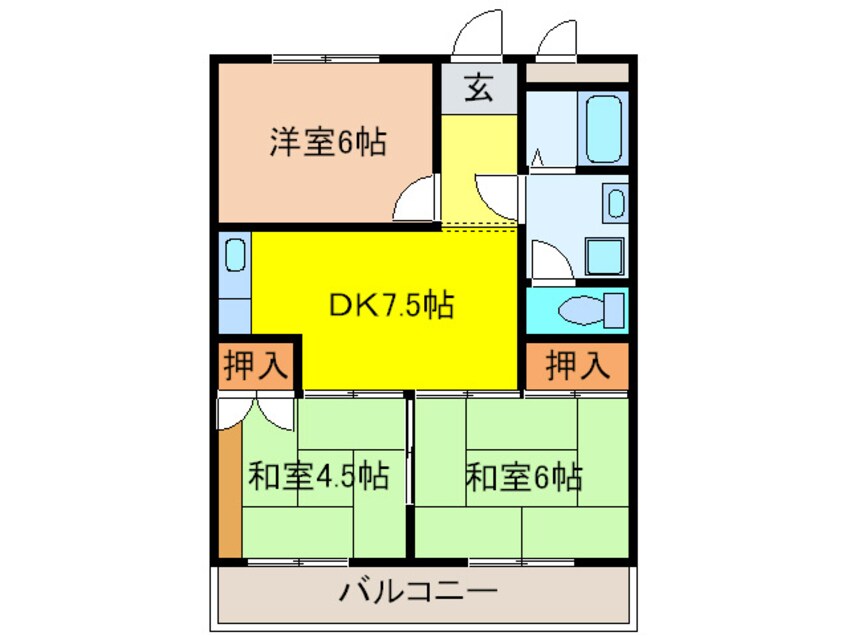 間取図 北本町パールハイツ