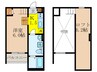 Lazward Higashi Osaka 1Kの間取り