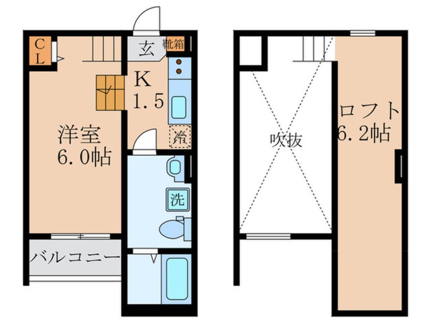 間取図 Lazward Higashi Osaka