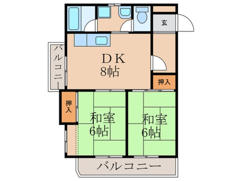 間取図 若草ハイツ