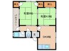 大塚マンション 2DKの間取り