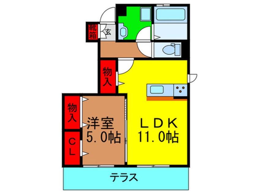 間取図 ＷＩＴＴＹ　ＹＯＳＨＩ　Ｃ棟