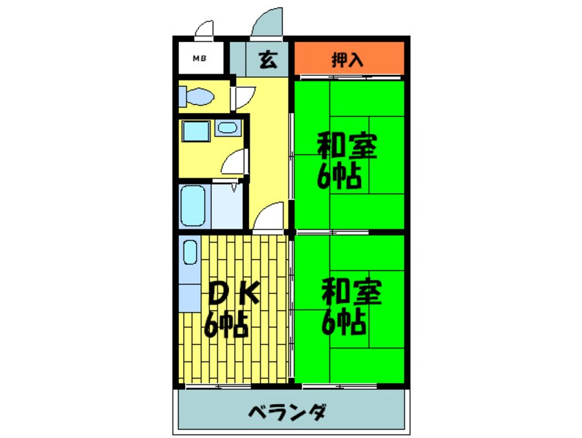 間取図 カサグランディ鴻池