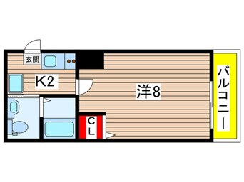 間取図 フラッティ花園ミンク