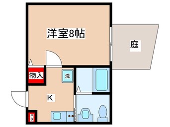 間取図 フラッティ花園ミンク