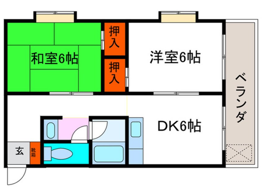 間取図 北ノ口安田マンション