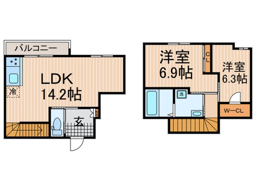 間取図 RIVER MOAT SHIJO