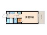 ハイツＫＯＵＮＡＮ 1Kの間取り