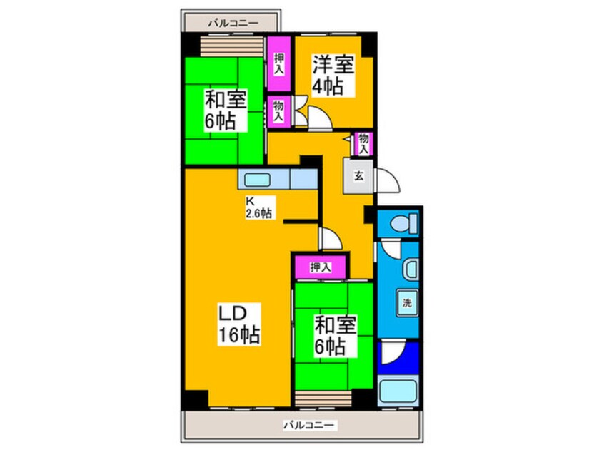 間取図 光明池駅前２街区４号棟