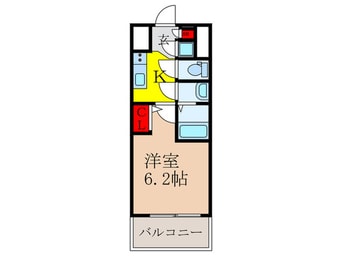 間取図 ｴｽﾘｰﾄﾞ新大阪ｳﾞｪﾙﾃﾞ(306)