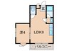 奥野マンション 1LDKの間取り