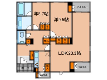 間取図 フロ－ラ芦屋フラット(103)