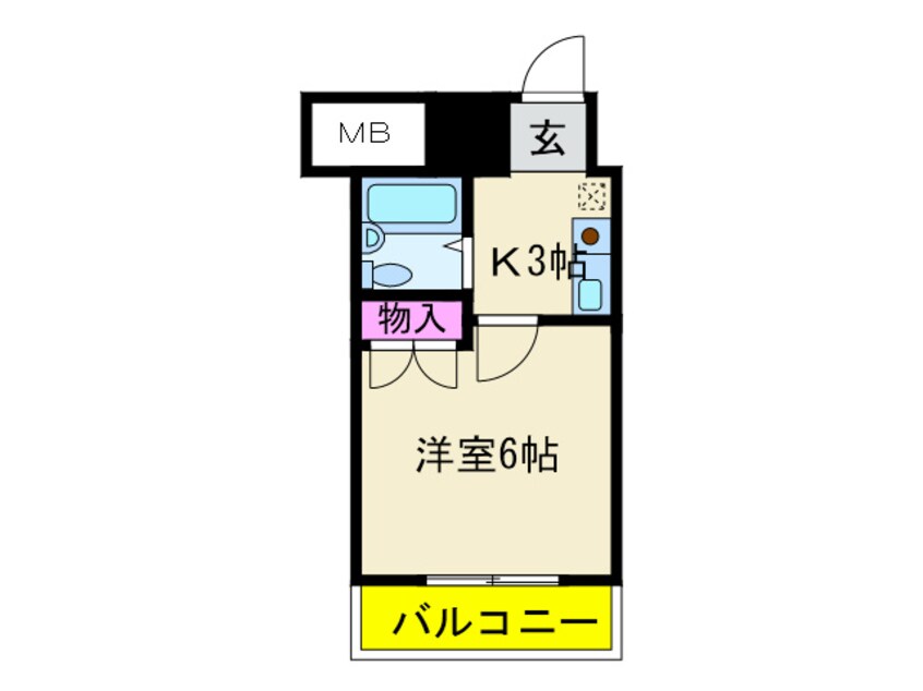 間取図 ベルメゾン駒川