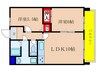 クリア嵯峨嵐山 2LDKの間取り