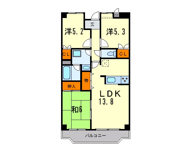 間取り図 メゾン久保田２
