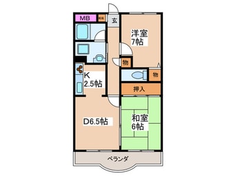 間取図 サンビレッジⅡ