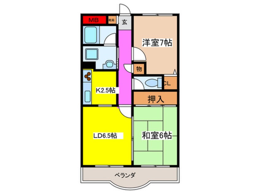 間取図 サンビレッジⅡ