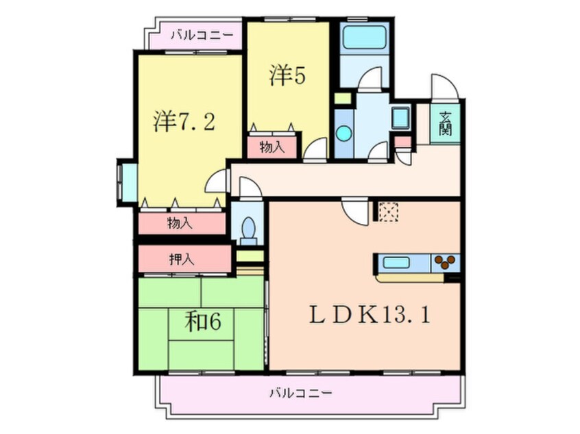 間取図 アマビリタアパ－トメント