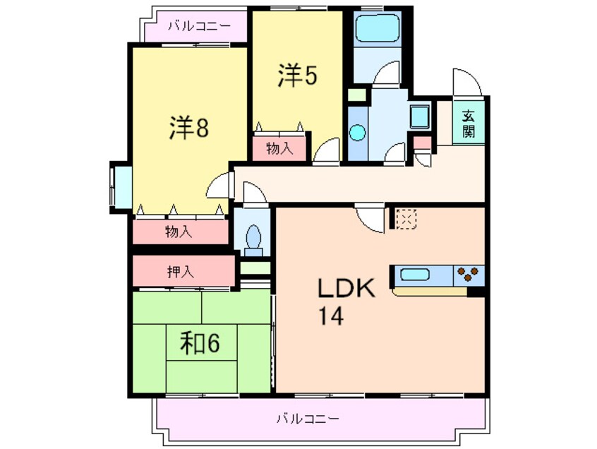 間取図 アマビリタアパ－トメント