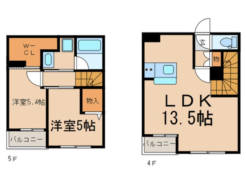 間取図 ラ・ベルヴィ