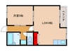 アイランド箕面 1LDKの間取り
