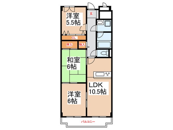 間取り図 ハンプトンコート