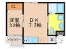 WEST９五条烏丸 1DKの間取り