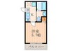 WEST９五条烏丸 1Kの間取り