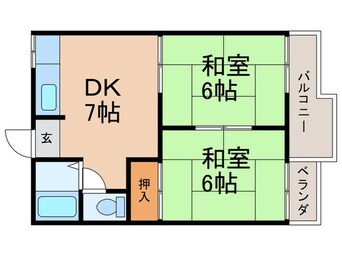 間取図 グリーンハイム萩原Ⅰ