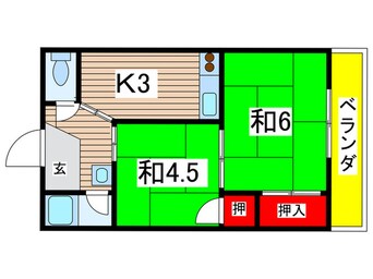 間取図 西武庫 松崎マンション