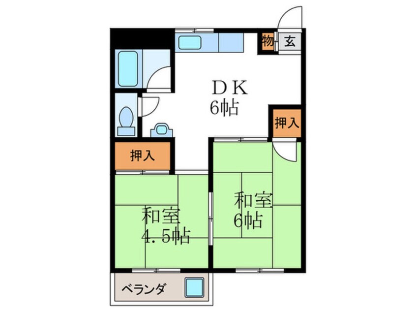 間取図 コーポラスひろ