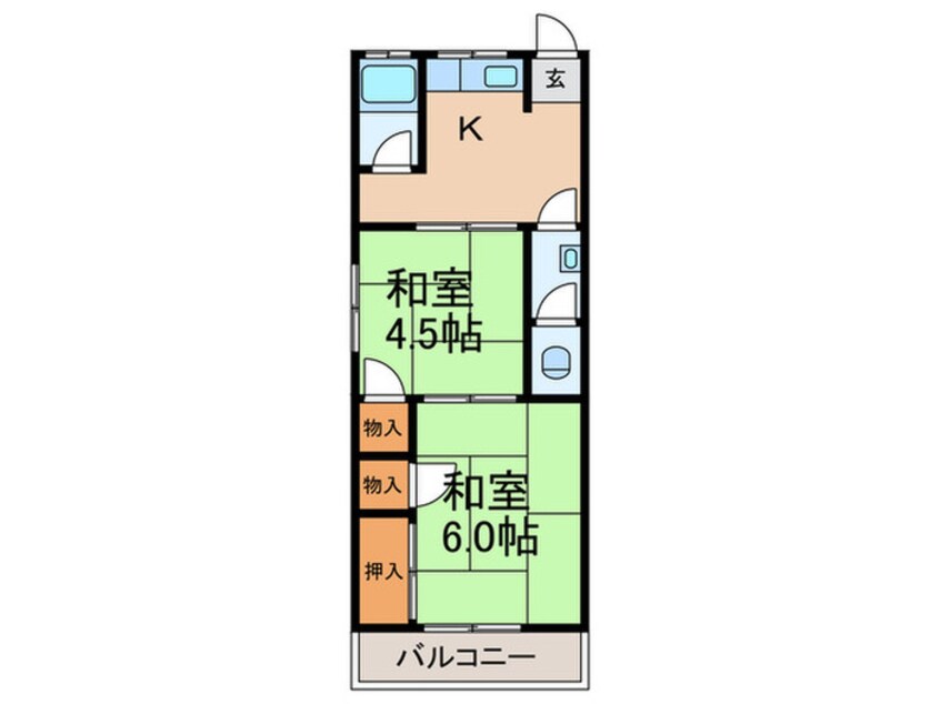 間取図 大黒コ－ポ