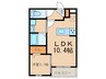 シエル 1LDKの間取り