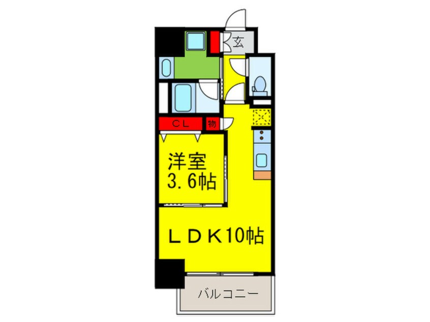 間取図 アーバネックス堂島