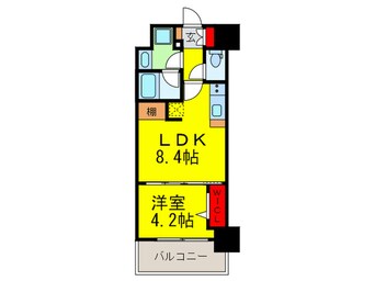 間取図 アーバネックス堂島