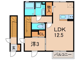 間取図 ラ　フレ－ズ