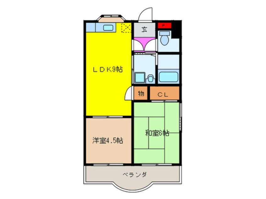 間取図 グリ－ンマンションモリ