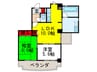 アヴィタション東豊中 2LDKの間取り