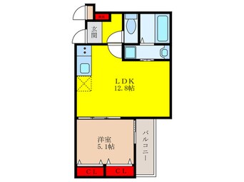 間取図 仮）フジパレス桜井四丁目B棟