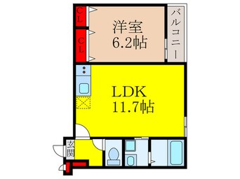 間取図 仮）フジパレス桜井四丁目B棟