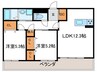 VERITAS北山 2LDKの間取り