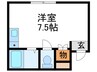 相本マンション 1Rの間取り