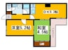 夕陽ヶ丘日光ハイツ(203) 2DKの間取り
